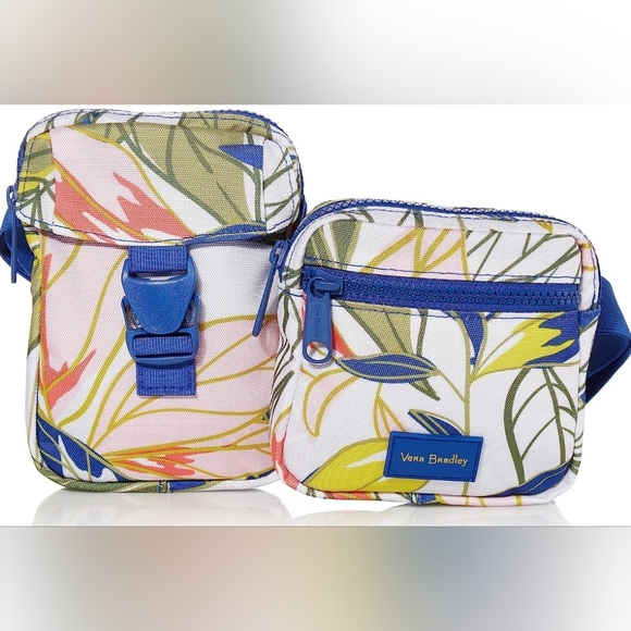 Vera Bradley Recycled Lighten Up Reactive Convertible" Belt Sling" Cross… - Picture 1 of 5